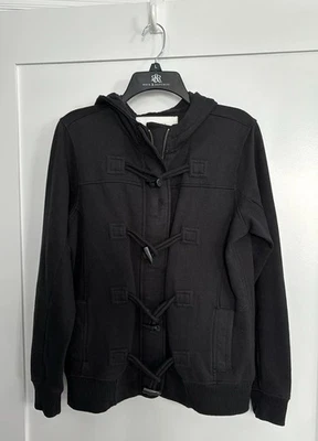 Sudadera con capucha Sonoma con cierre de cremallera y palanca en negro talla L con bolsillos Foto 1 de 4