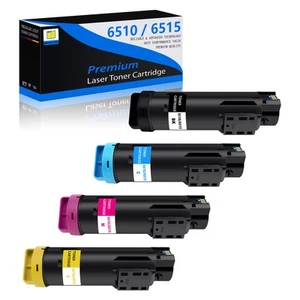 Paquete de 4 cartuchos de tóner CMYK de alto rendimiento para Xerox Phaser 6510 6510DN 6510DNI - Imagen 1 de 12