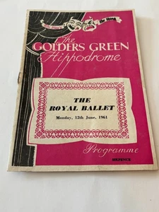 Golders Green Hippodrome - The Royal Ballet 1961 - Theaterprogramm - Bild 1 von 4