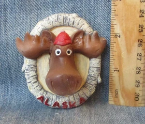 Moose Alaska 3D Magnet Souvenir Refrigerator - Picture 1 of 3