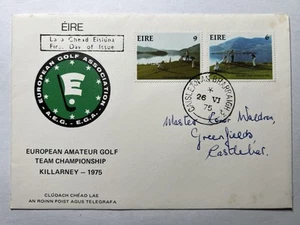 Ireland 1975 Killarney Golf Championship EIRE First Day Cover Envelope FDC - Picture 1 of 2