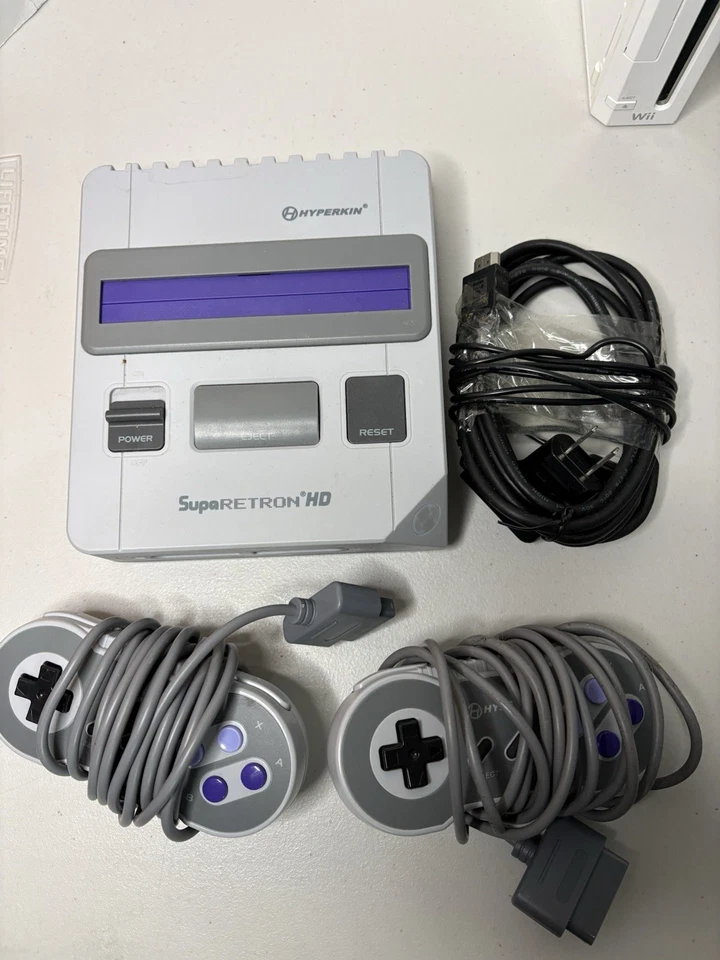 Supa Retron HD Gaming Console-Gray-SNES Hyperkin-2 Controllers HDMI Power - Image 1 of 1