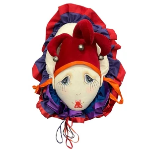 VTG Harlequin Clown Jester 1983 House That Tilly Built Handmade Soft Sculpture - Picture 1 of 15