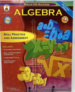 Algebra Aktivitätsbuch Klassen 7-12. Klasse Carson Dellosa Brandneu - Bild 1 von 2