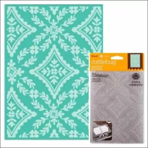 Cricut Cuttlebug Anna Griffin DIAMOND FLOURISH 5" X 7" New HTF - Picture 1 of 2
