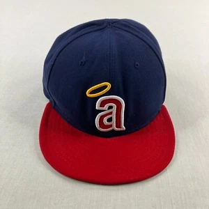 Anaheim Angels Hat Mens Fitted 7 3/8 Blue Red New Era Cool Base Baseball Cap ^ - Picture 1 of 12