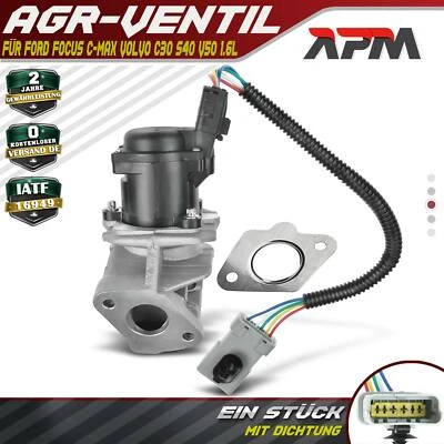 Válvula EGR radiador recirculación de gases de escape para Ford Focus C-Max Volvo C30 S40 V50 1.6L - Imagen 1 de 4
