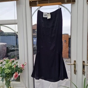 Minuet Size 12 Maxi Long Skirt Black Shimmery Party Evening Wear New Tagged - Picture 1 of 7