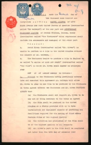 STAIRWAY TO HEAVEN / 1945 signed MASTER contract agreement for actor David Niven - Picture 1 of 4