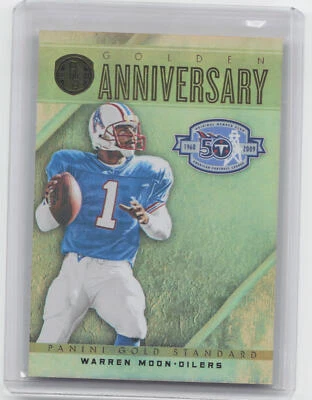 2011 Panini Gold Standard #32 Warren Moon Golden Anniversary #/299 - Image 1 of 2