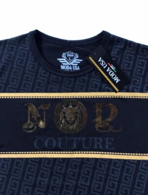 Men's PremiumT Shirt,Italian Style,Cotton,Slim Fit,Stretch L…..A23.A - Image 1 of 4