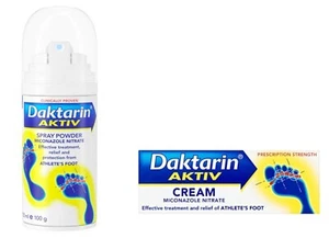 DAKTARIN Aktiv Cream (30g) & Aktiv Spray Powder (150ml/100g) - Picture 1 of 3