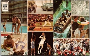 1970s Georgia Postcard "HOLIDAY INN OF GREATER ATLANTA" Hawks Braves Falcons - Picture 1 of 2