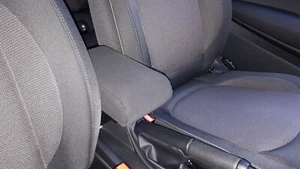 BRACCIOLO su misura per MINI F57 in tessuto nero-REGOLABILE-MONTAGGIO INVISIBILE - Imagen 1 de 4