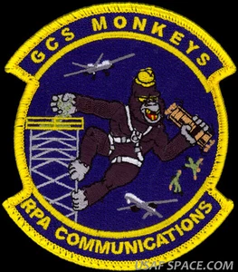 USAF 849o UAV DRON COMUNICACIONES SQ. PARCHE DE CONTROL DE SEGADORA MQ-1 DEPREDATOR MQ-9 - Imagen 1 de 2