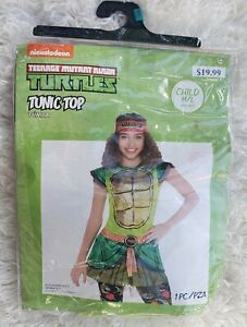 Teenage Mutant Ninja Turtles TMNT Junior Tunic top Costume Shirt M/L up to sz 14
