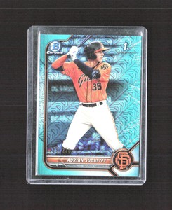 2022 Bowman #BCP-19 Adrian Sugastey Chrome Prospects Mojo Aqua Refractor