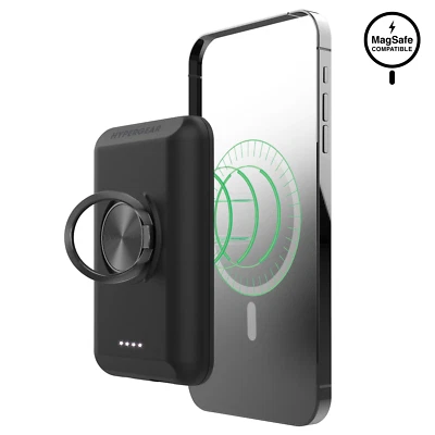 Магнитный беспроводной банк питания HyperGear 5000 мАч для iPhone и чехлов MagSafe - Изображение 1 из 4