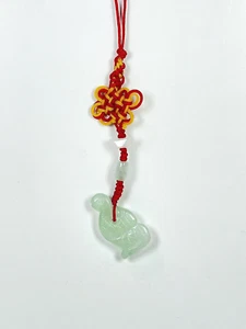 Hand Carved Natural Jade Chinese Zodiac Snake Pendant Knotted CellPhone Charm - Zdjęcie 1 z 3