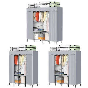 Kleiderschrank Textil Faltschrank Stoffschrank Groß Stoff Kleiderständer - Bild 1 von 11