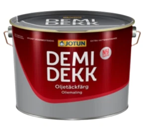 Jotun DEMIDEKK Oljetäckfärg 10 Liter weiß Ölfarbe für Holz Außen - Bild 1 von 2