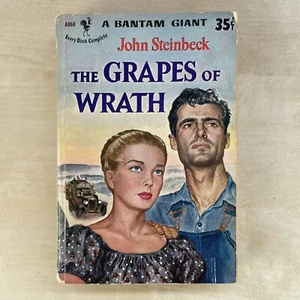A Bantam Giant A868 The Grapes of Wrath John Steinbeck 1951 Vintage Pocketbook - Picture 1 of 10