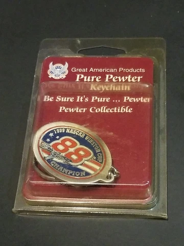 NEW DALE JARRETT #88 1999 NASCAR WINSTON CUP CHAMPION PEWTER KEY CHAIN Cover
