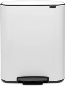 Brabantia Bo Treteimer 60L White  Pedal Bin - Afbeelding 1 van 11