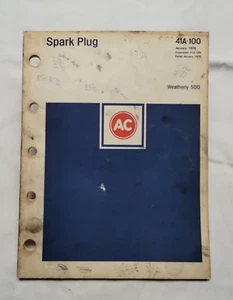 AC Spark Plug Catalog Parts Book January 1976 - 41A-100 - Picture 1 of 10