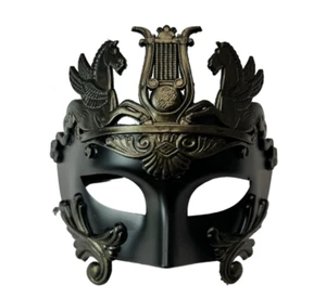 HERCULES Warrior Greek Style men masquerade mask Party Mask Special Gold - Picture 1 of 5