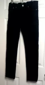 Pantalones de mezclilla H&M ajustados cupé étroite, talla 30/32 - negros - Imagen 1 de 9