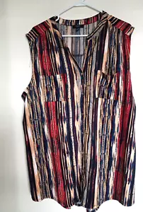 Top elástico sin mangas multicolor Cocomo 3X para mujer - Imagen 1 de 3