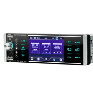 Single 1DIN 4.1" Touch Car Stereo Radio Bluetooth MP5 Player Radio FM/AM AUX USB - Picture 1 of 13