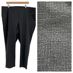 Pantalones Rafaella Comfort para mujer talla grande 26W negro gris fiesta de trabajo nuevos con etiquetas - Imagen 1 de 14