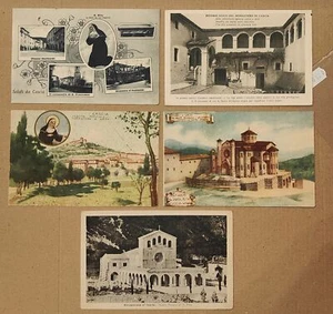 PERUGIA PROVINCIA-CASCIA-MONASTERO DI SANTA RITA-LOTTO 5 CARTOLINE-C64-170 - Picture 1 of 1