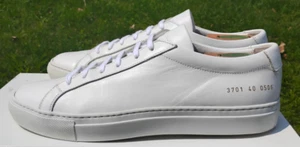Common Projects Achilles Low White 3701 EU 40 US 7/7.5 Mens w COA EUC $450 - Bild 1 von 12