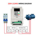 220V 2.2KW Variable Frequency Drive Inverter CNC VFD VSD Single To Three Phase