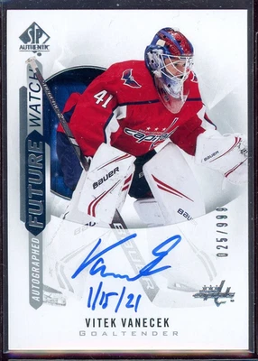 2020-21 SP Authentic Future Watch Inscriptions #181 Vitek Vanecek 25/50 - Image 1 of 2