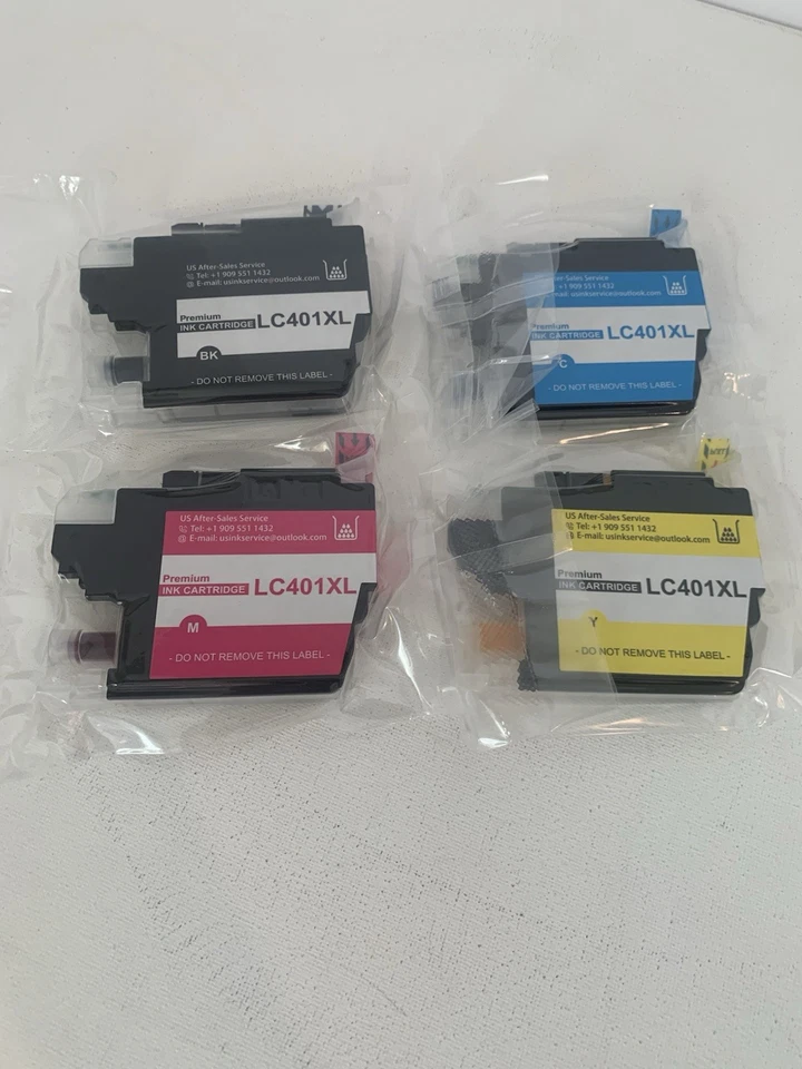 LC401XL Printer Ink fits for Brother MFC-J1010DW MFC-J1012DW MFC-J1170DW - Image 1 of 4