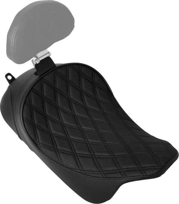 Assento DS Solo com receptor de encosto EZ Glide II D.Diamond Harley Davidson - Imagem 1 de 1