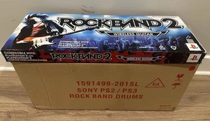 Playstation 3 4 5 Rock Band 2 Drums Guitar Dongle Complete Band BUNDLE PS4 PS5 - Picture 1 of 15