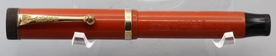 Parker Lucky Curve Duofold Junior Patente Naranja 4-25-11 Doble Plegable "B" Nuevo en Caja Foto 1 de 4