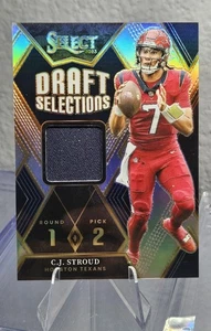 CJ STROUD 2023 Panini Select Silver Draft Selections Patch /99 #DAM-CST RC - Picture 1 of 2