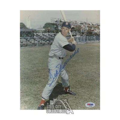 Ted Williams Autograph Boston Red Sox 8x10 Baseball Photo - PSA/DNA LOA (Stance) - Image 1 of 2