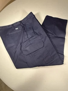 Pantalones de Trabajo Cintas Comfort Flex Azul Marino 42x30 Bolsillo Carga Nuevos con Etiquetas - Imagen 1 de 8
