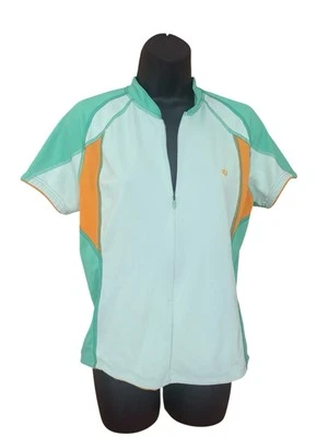 Camiseta deportiva de ciclismo Pearl Izumi para mujer talla grande verde claro con cremallera L Foto 1 de 4