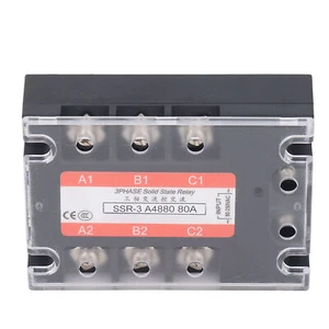 3 Phase Solid State Relay 600VAC Bidirectional SCR AC To AC SSR Module 480V 80A - Picture 1 of 23