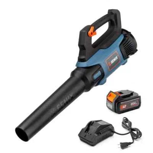 Senix 20V Max Handheld Leaf Blower - 350 CFM, 80 MPH, 4 Ah Battery Included - Picture 1 of 14