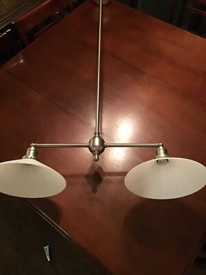 Lámpara colgante de comedor ajustable de acero inoxidable Foto 1 de 4