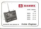 Sanwa Users Manual For Model 2F-2S & Others For Transmitter